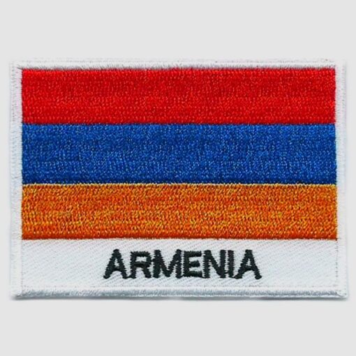 Armenia embroidered patches - country flag Armenia patches / iron on badges