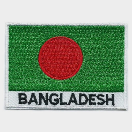 Bangladesh embroidered patches - country flag Bangladesh patches / iron on badges