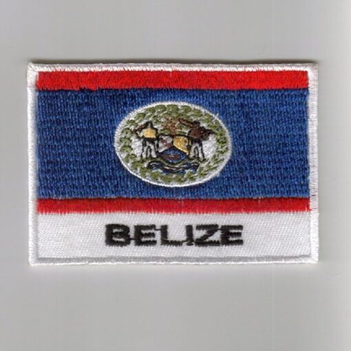 Belize embroidered patches - country flag Belize patches / iron on badges