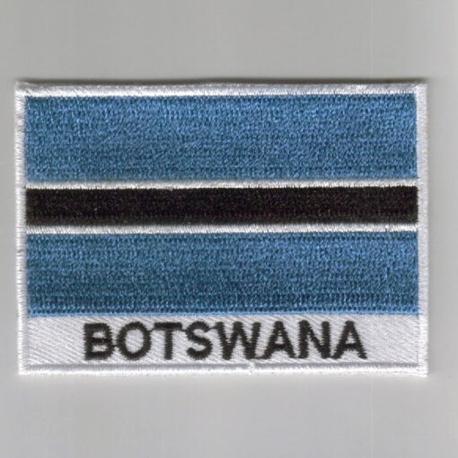 Botswana embroidered patches - country flag Botswana patches / iron on badges