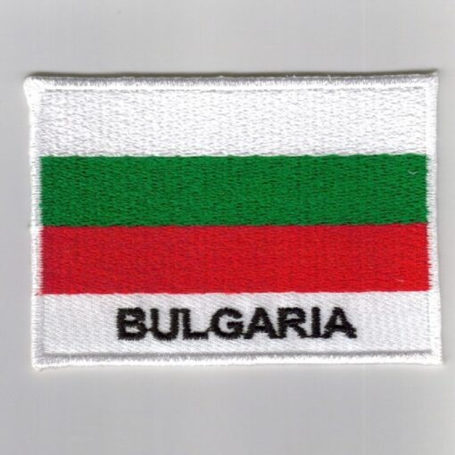 Bulgaria embroidered patches - country flag Bulgaria patches / iron Bulgaria on badges