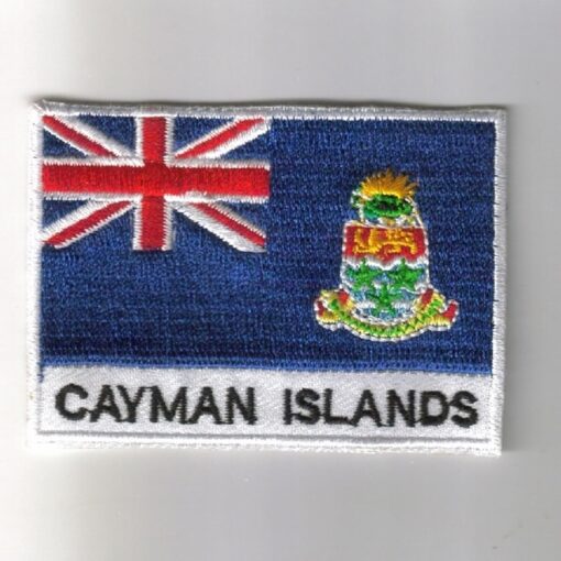 Cayman-Islands embroidered patches - country flag Cayman-Islands patches / iron on badges