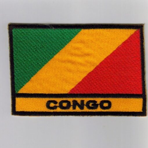 Congo embroidered patches - country flag Congo patches / iron on badges