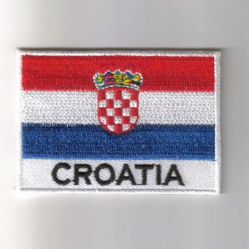 Croatia embroidered patches - country flag Croatia patches / iron on badges