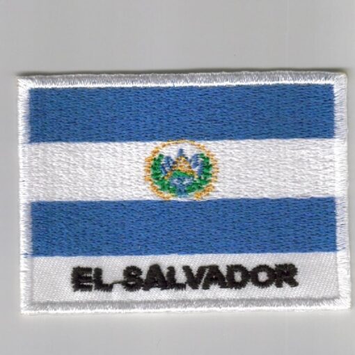 El-Salvador embroidered patches - country flag El-Salvador patches / iron on badges