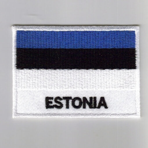 Estonia embroidered patches - country flag Estonia patches / iron on badges