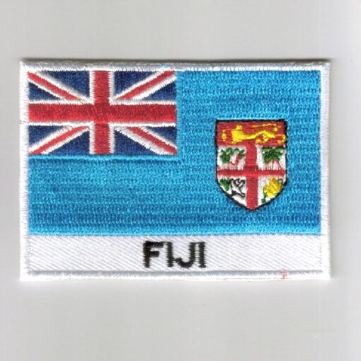 Fiji embroidered patches - country flag Fiji patches / iron on badges