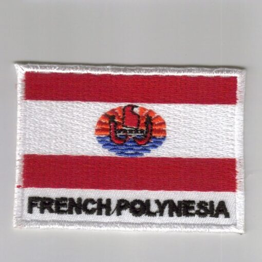 French-Polynesia embroidered patches - country flag French-Polynesia patches / iron on badges