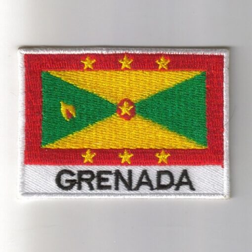 Grenada embroidered patches - country flag Grenada patches / iron on badges