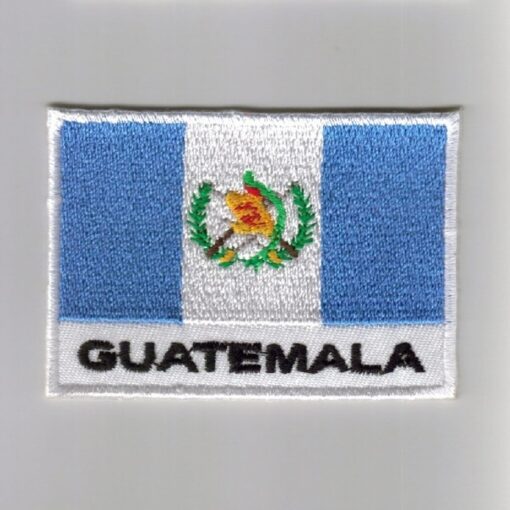 Guatemala embroidered patches - country flag Guatemala patches / iron on badges