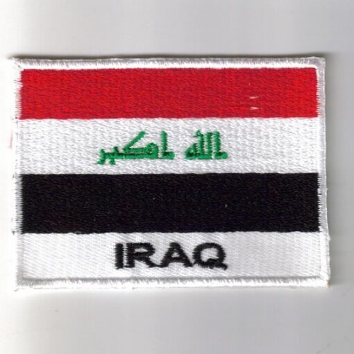 Iraq embroidered patches - country flag Iraq patches / iron on badges