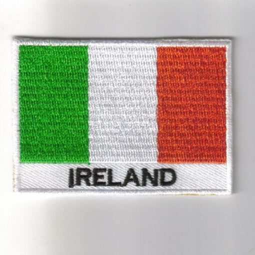 Ireland embroidered patches - country flag Ireland patches / iron on badges