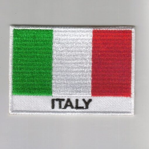 Italy embroidered patches - country flag Italy patches / iron on badges