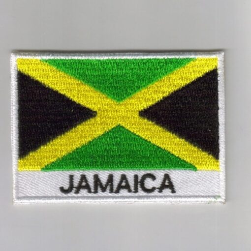 Jamaica embroidered patches - country flag Jamaica patches / iron on badges