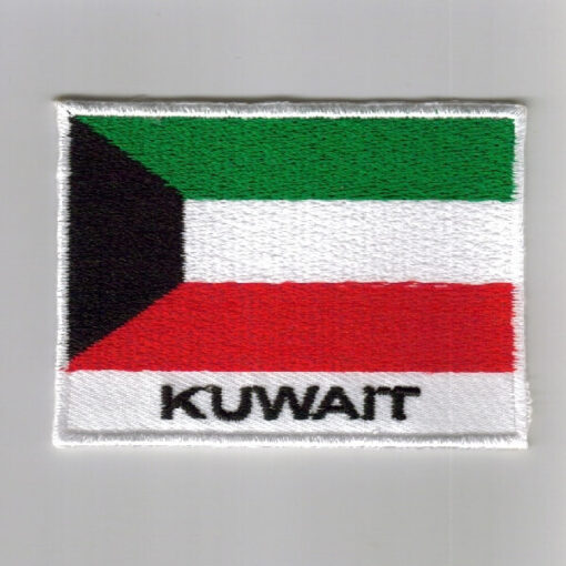 Kuwait embroidered patches - country flag Kuwait patches / iron on badges