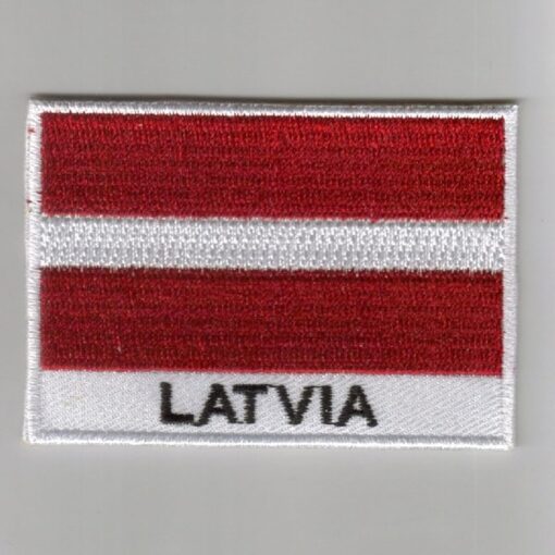 Latvia embroidered patches - country flag Latvia patches / iron on badges