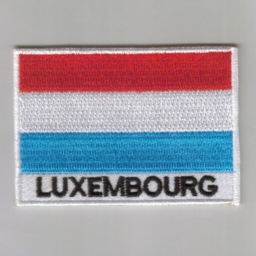 Luxembourg embroidered patches - country flag Luxembourg patches / iron on badges