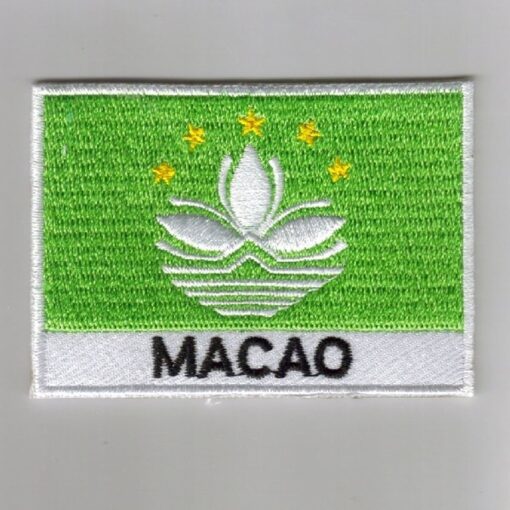 Macao embroidered patches - country flag Macao patches / iron on badges