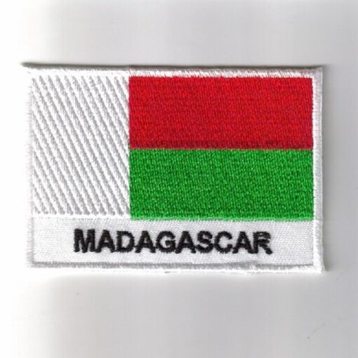 Madagascar embroidered patches - country flag Madagascar patches / iron on badges