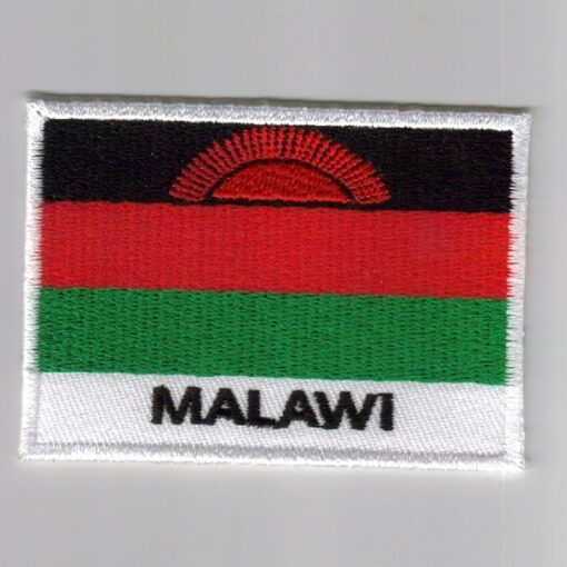 Malawi embroidered patches - country flag Malawi patches / iron on badges