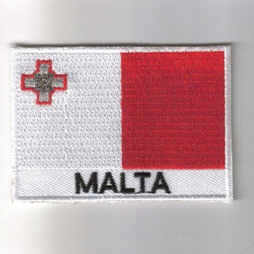 Malta embroidered patches - country flag Malta patches / iron on badges