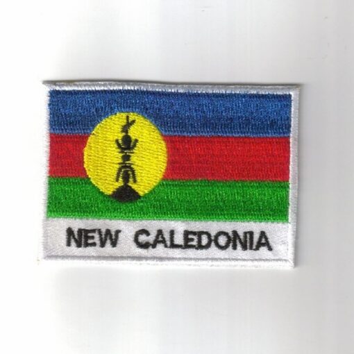 New-Caledonia embroidered patches - country flag New-Caledonia patches / iron on badges