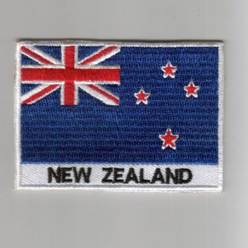 New-Zealand embroidered patches - country flag New-Zealand patches / iron on badges