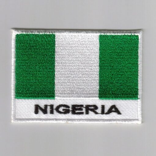 Nigeria embroidered patches - country flag Nigeria patches / iron on badges