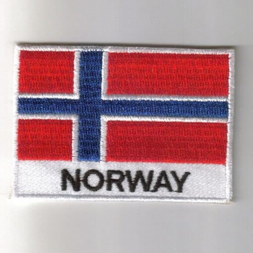 Norway embroidered patches - country flag Norway patches / iron on badges