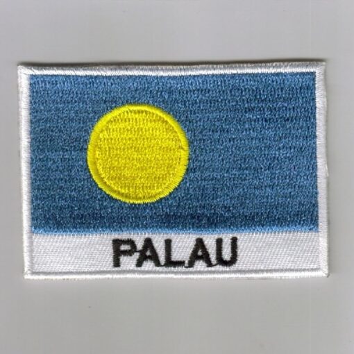 Palau embroidered patches - country flag Palau patches / iron on badges