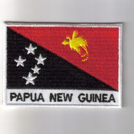 Papua-new-Guinea embroidered patches - country flag Papua-new-Guinea patches / iron on badges