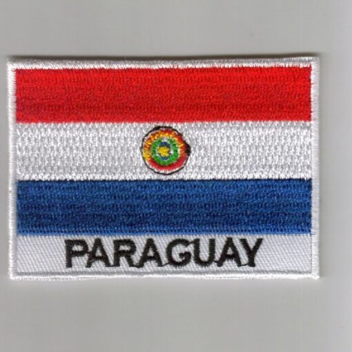 Paraguay embroidered patches - country flag Paraguay patches / iron on badges