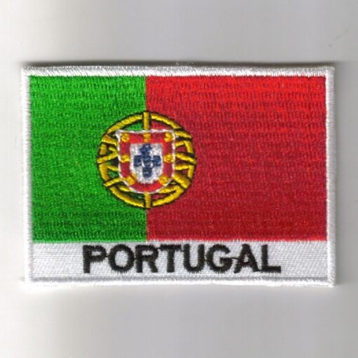 Portugal embroidered patches - country flag Portugal patches / iron on badges