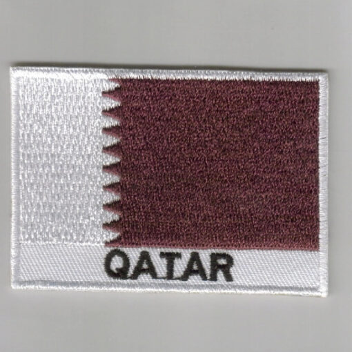 Qatar embroidered patches - country flag Qatar patches / iron on badges