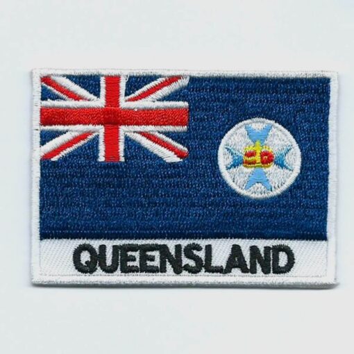 Queensland embroidered patches - country flag Queensland patches / iron on badges