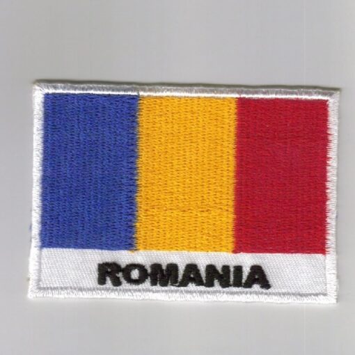 Romania embroidered patches - country flag Romania patches / iron on badges