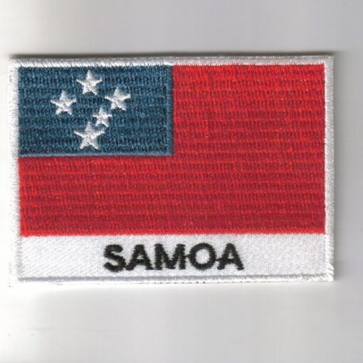 Samoa embroidered patches - country flag Samoa patches / iron on badges