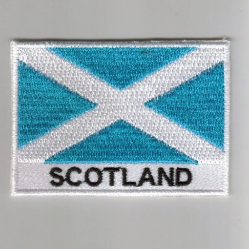 Scotland embroidered patches - country flag Scotland patches / iron on badges