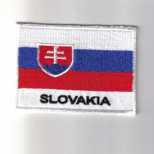 Slovakia embroidered patches - country flag Slovakia patches / iron on badges