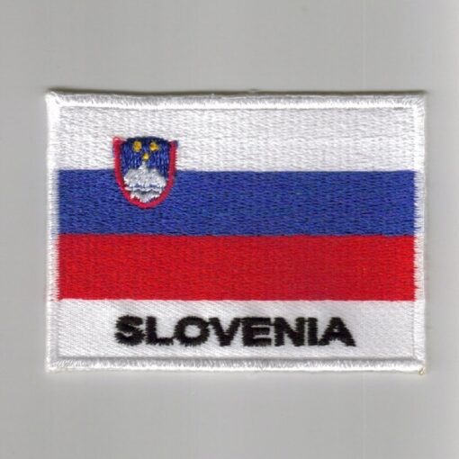 Slovenia embroidered patches - country flag Slovenia patches / iron on badges