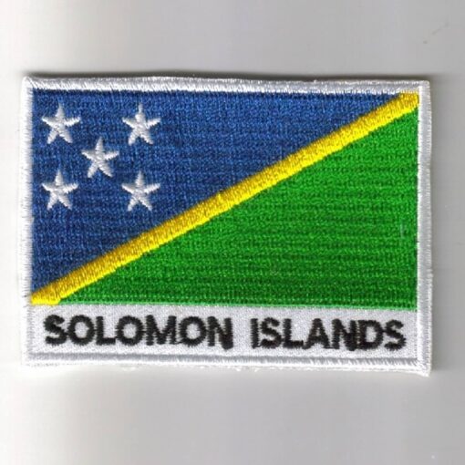 Solomon-islands embroidered patches - country flag Solomon-islands patches / iron on badges