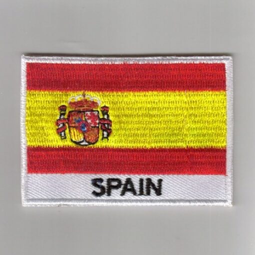 Spain embroidered patches - country flag Spain patches / iron on badges