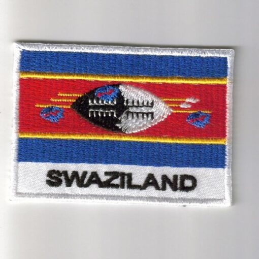 Swaziland embroidered patches - country flag Swaziland patches / iron on badges