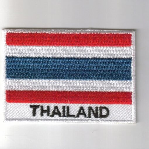 Thailand embroidered patches - country flag Thailand patches / iron on badges