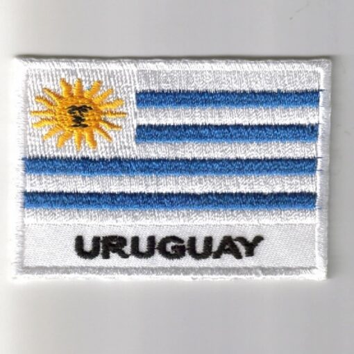 Uruguay embroidered patches - country flag Uruguay patches / iron on badges