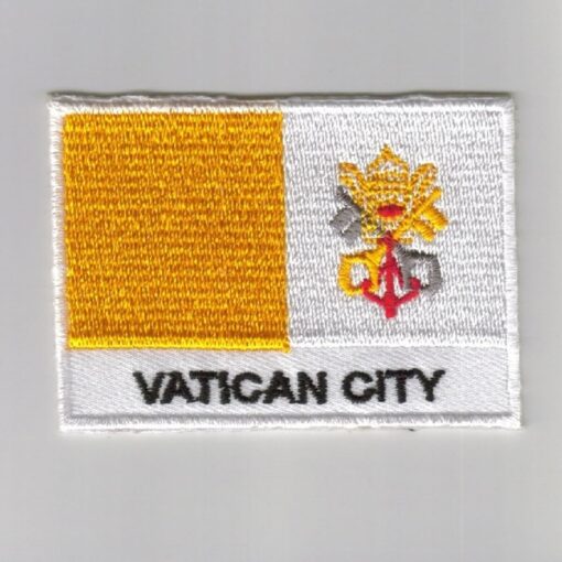 Vatican-city embroidered patches - country flag Vatican-city patches / iron on badges