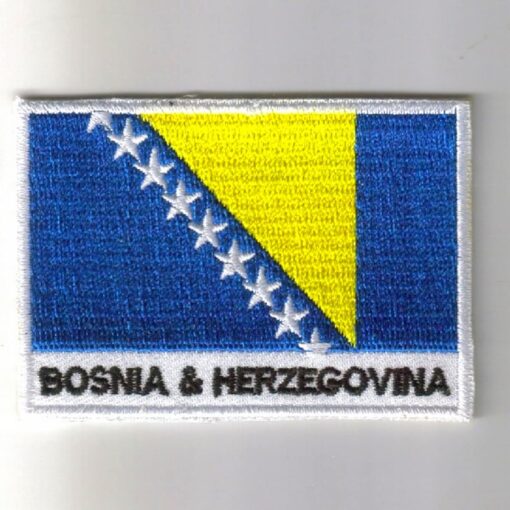 Bosnia embroidered patches - country flag Bosnia patches / iron on badges