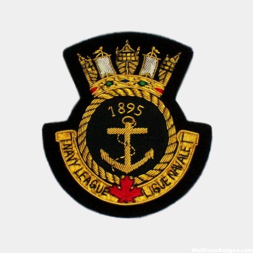 Navy Lesague Ligue Navale Embroiderd badge